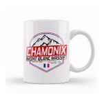 Baskı Dükkanı Retro Ski Chamonix Mont Blanc France Skiing And Mountain Biking Paradise Kupa