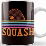 Baskı Dükkanı Retro Squash Racket Ball Sports Court Indoor Trainer Match Kupa