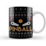 Baskı Dükkanı Retro Ugly Christmas Sweater Arcade Pinball Design Kupa