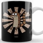 Baskı Dükkanı Rigby Retro Japanese Regular Show Kupa