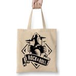 Baskı Dükkanı Rock Roll Müzik Gitar 03 Bez Çanta