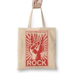 Baskı Dükkanı Rock Roll Müzik Gitar 05 Bez Çanta