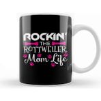 Baskı Dükkanı Rockin The Rottweiler Mom Life Cute Rott Owners Kupa