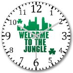 Baskı Dükkanı S257 Boston Celtics Welcome To The Jungle Bombeli Gerçek C Duvar Saati