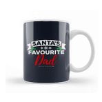Baskı Dükkanı Santas Favourite Dad Christmas Kupa