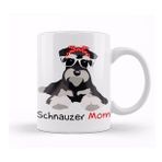Baskı Dükkanı Schnauzer Mom Bandana S Schnauzer Dog Kupa