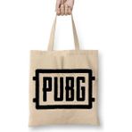 Baskı Dükkanı Serie Pubg Escudo Bez Uzun Saplı Krem Rengi Çanta