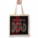 Baskı Dükkanı Serie The Walking Dead Bez Uzun Saplı Krem Rengi Çanta
