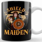 Baskı Dükkanı Shield Maiden Female Viking Warrior Norse Myth Kupa