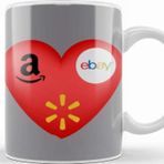 Baskı Dükkanı Shopping Online 19 Amazon Ebay Walmart Love Shopping Online Kupa