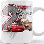 Baskı Dükkanı Şimşek Mcqueen 2 Iki Yaş Hediyesi Kupa