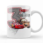 Baskı Dükkanı Şimşek Mcqueen 3 Üç Yaş Hediyesi Kupa