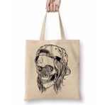 Baskı Dükkanı Skull Bone Bez Çanta