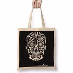 Baskı Dükkanı Skull Gun White Bez Çanta