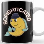 Baskı Dükkanı Sofishticated Punny Sophisticated Fish Pun Kupa
