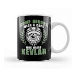 Baskı Dükkanı Some Heroes Wear Capes Mine Wears Kevlar Policeman Kupa