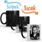 Baskı Dükkanı Sons of Anarchy President Jax Teller Sihirli Porselen Kupa