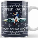 Baskı Dükkanı Speed Racer Go Snow Christmas Kupa
