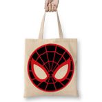 Baskı Dükkanı Spider Man Spider Face Bez Çanta