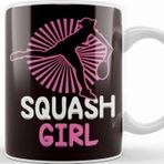 Baskı Dükkanı Squash Girl Player Court Ball Sports Racket Indoor Tennis Kupa