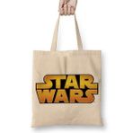 Baskı Dükkanı Star Wars Logo Bez Çanta