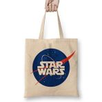 Baskı Dükkanı Star Wars Nasa Logo 2 Bez Çanta