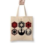 Baskı Dükkanı Star Wars Simge Bez Çanta