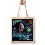 Baskı Dükkanı Star Wars Van Gogh Never Saw Bez Çanta