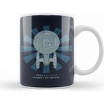 Baskı Dükkanı Starship Enterprise Retro Japanese Star Trek Kupa