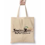 Baskı Dükkanı Steins Gate Death Note One Piece Tokyo Ghoul Bez Uzun Saplı Krem Rengi Çanta