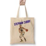 Baskı Dükkanı Stephen Curry 03 Bez Uzun Saplı Krem Rengi Çanta