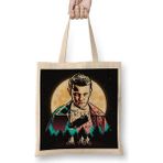Baskı Dükkanı Stranger Things 03 Bez Uzun Saplı Krem Rengi Çanta