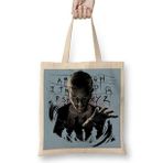 Baskı Dükkanı Stranger Things 08 Bez Uzun Saplı Krem Rengi Çanta