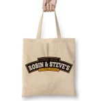 Baskı Dükkanı Stranger Things Robin Steves Bez Uzun Saplı Krem Rengi Çanta