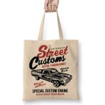 Baskı Dükkanı Street Custom Bez Uzun Saplı Krem Rengi Çanta