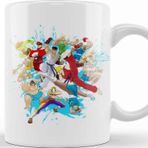 Baskı Dükkanı Street Fighter Fighting Street Porselen Kupa