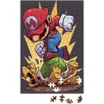 Baskı Dükkanı Süper Mario Supermen Puzzle 240 Parça Yapboz - 40 x 27 cm - Renkli