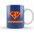 Baskı Dükkanı Supermom Süperanne 017 Beyaz Porselen Kupa Bardak