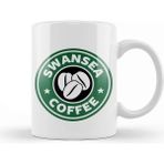 Baskı Dükkanı Swansea Coffee Beyaz Porselen Kupa Bardak