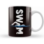 Baskı Dükkanı Swim Swimmer Athlete Swimming Indoor Freestyle Pool Coach Beyaz Porselen Kupa Bardak