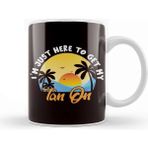 Baskı Dükkanı Tan Beach Island Vacation Ocean Traveler Sunset Sunrise Sun Kupa