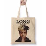 Baskı Dükkanı Tentacion Vida Longa Long Live Bez Çanta