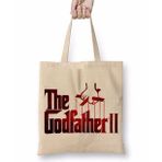 Baskı Dükkanı The Godfather Logo 2 Bez Kadın Günlük Çanta