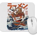 Baskı Dükkanı the Great Ramen Off Kanagawa Mouse Pad