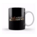 Baskı Dükkanı The Greatest Boyfriend Beyaz 330 ml Porselen Kupa Bardak