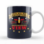 Baskı Dükkanı The Greatest Showman Ringman Breathtaking View Quote Beyaz 330 ml Porselen Kupa Bardak