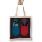 Baskı Dükkanı The Matrix Kırmızı Mavi Hap Bez Çanta