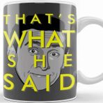 Baskı Dükkanı The Office Us That's What She Said Porselen Beyaz Kupa Bardak