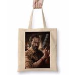Baskı Dükkanı the Walking Dead Rick Çizim Bez Çanta