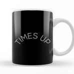 Baskı Dükkanı Times Up Crescent Slogan Porselen Beyaz Kupa Bardak